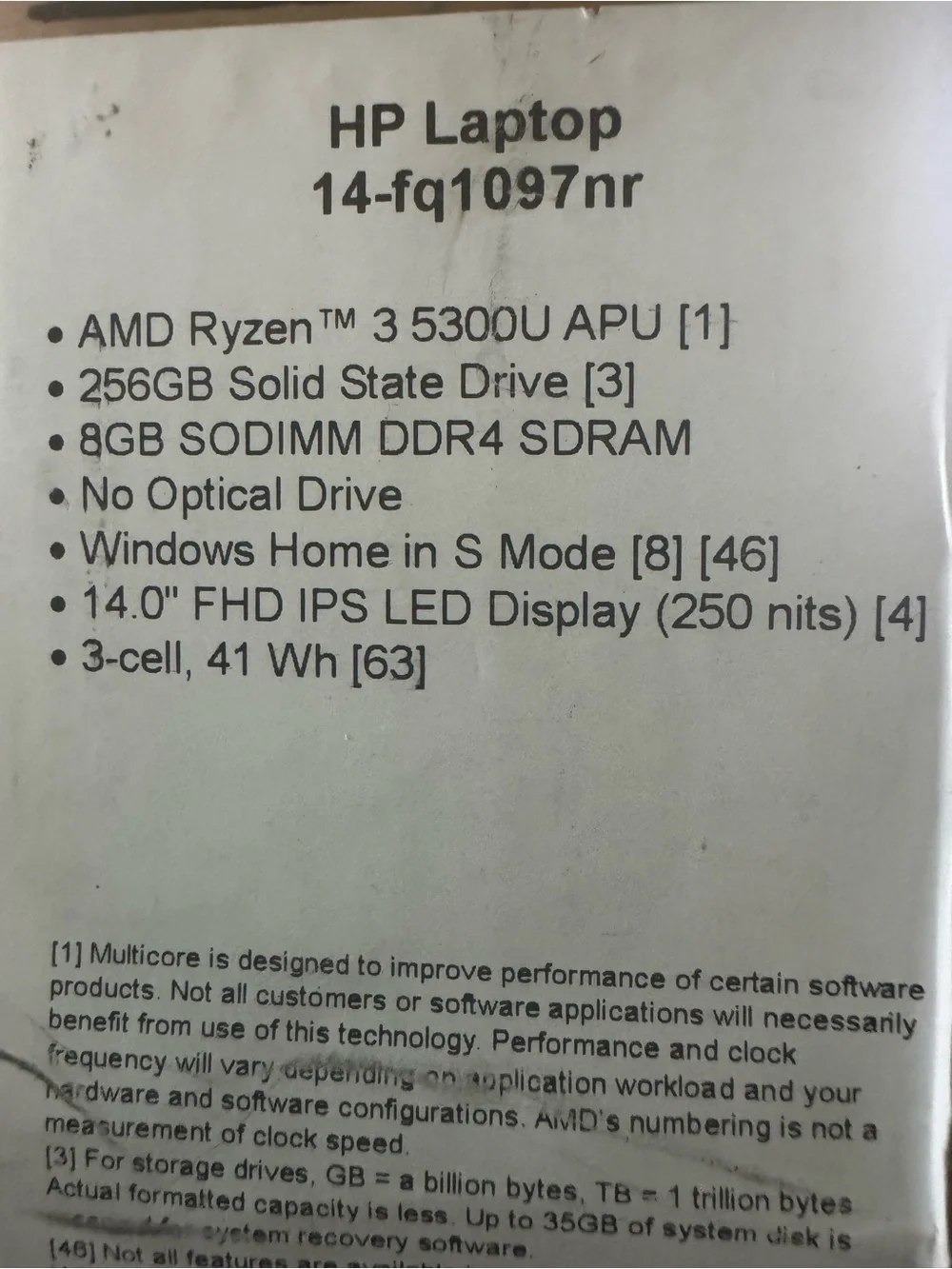 HP Laptop 14” – Like New Condition | AMD Ryzen 3 | 8GB RAM | 256GB SSD